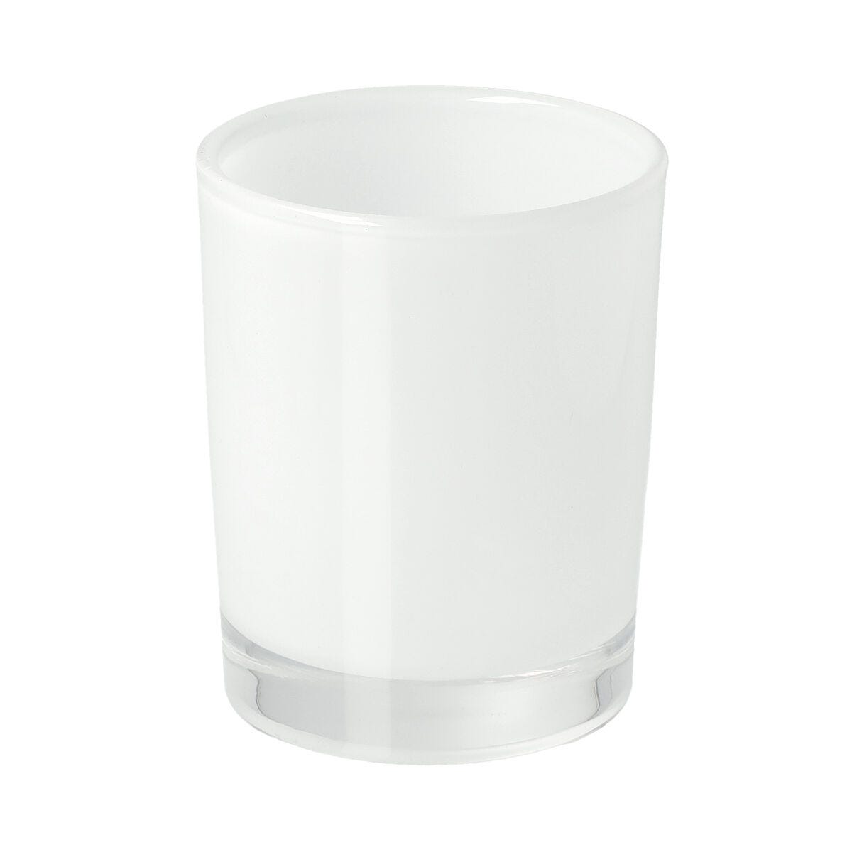 Votive Candle Jar - Transparent White (inside painted) - 1