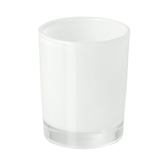 Votive Candle Jar - Transparent White (inside painted) - 1