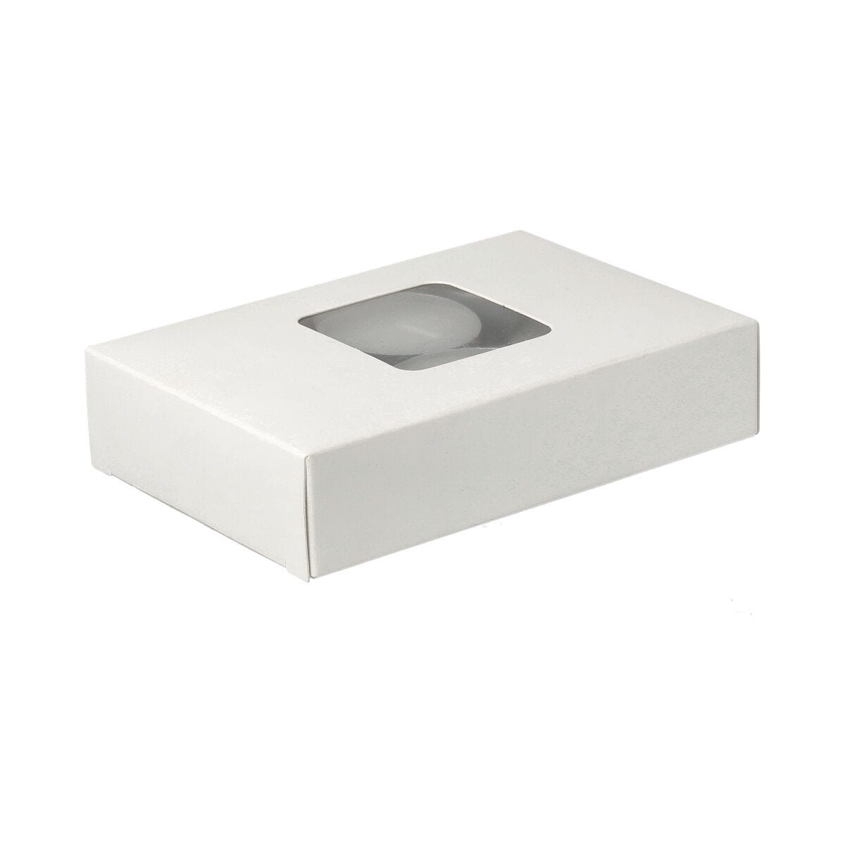 Tealight Box - 25mm - PVC - 6 Pack - White - 12