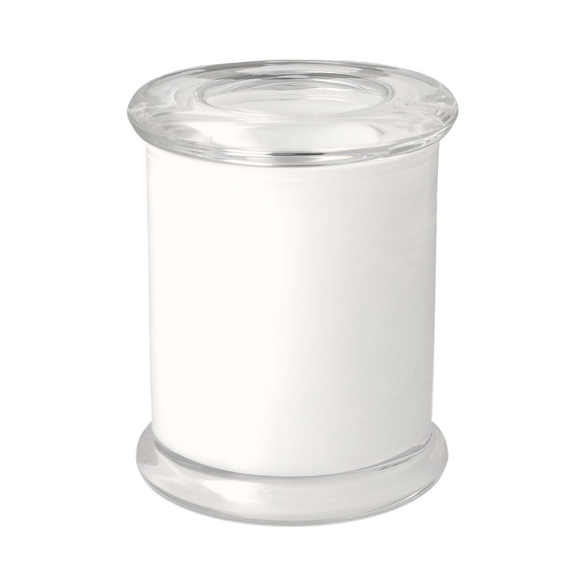 Danube Medium Base and Flat Lid (Packed with lid on) - Opaque White - 12 of