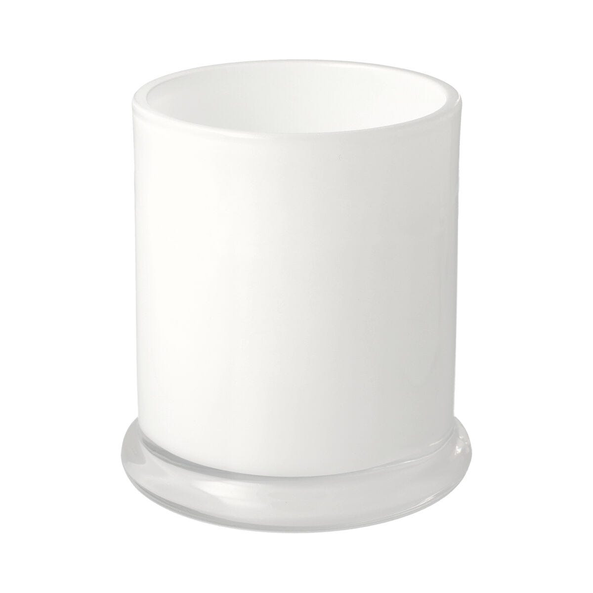 Danube Candle Jar - No Lid - Opaque White (inside) - Large - 1