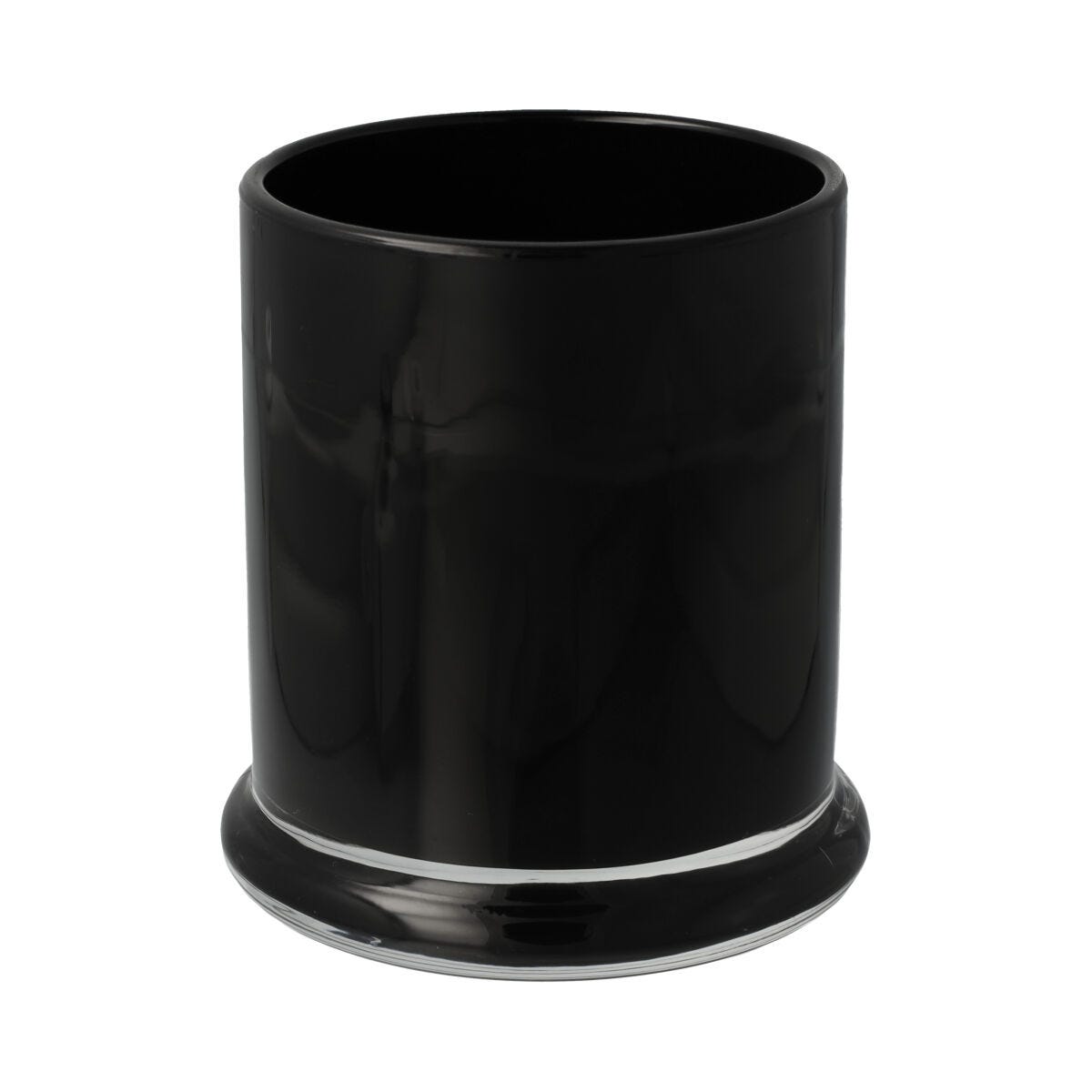 Danube Candle Jar - No Lid - Opaque Black (inside) - Large - 1