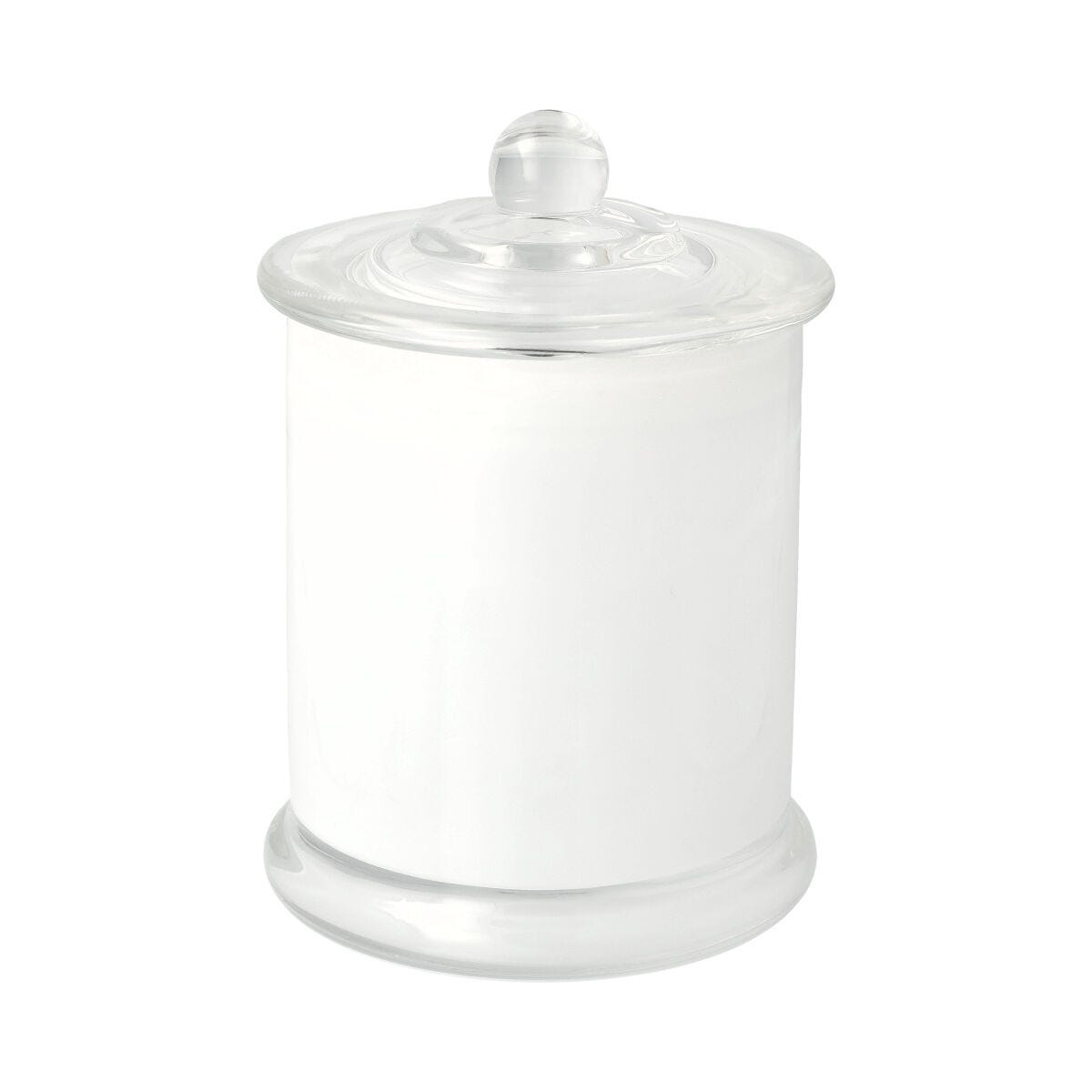 Danube Medium Base and Knob Lid (Packed with lid on) - Transparent White - 12