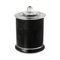 Danube Glassware - Knob Lid - Transparent Black (inside) - Large