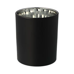 Oxford Candle Jar - Electroplated Silver & Matte Black - Large - 1