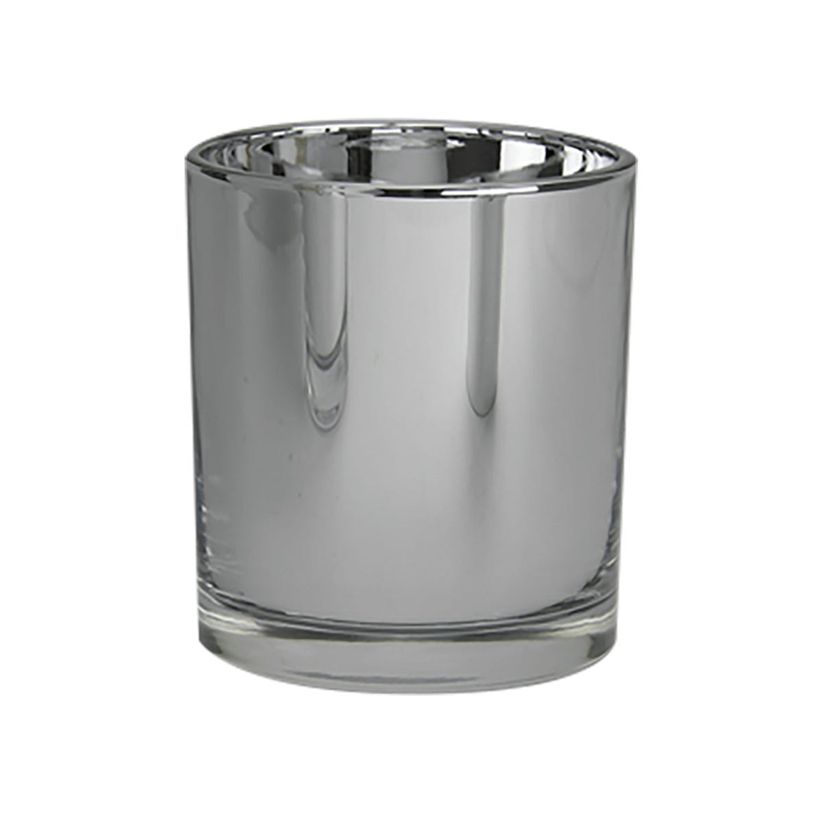 Oxford Candle Jar - Silver (Inside Electroplated) - Medium - 12