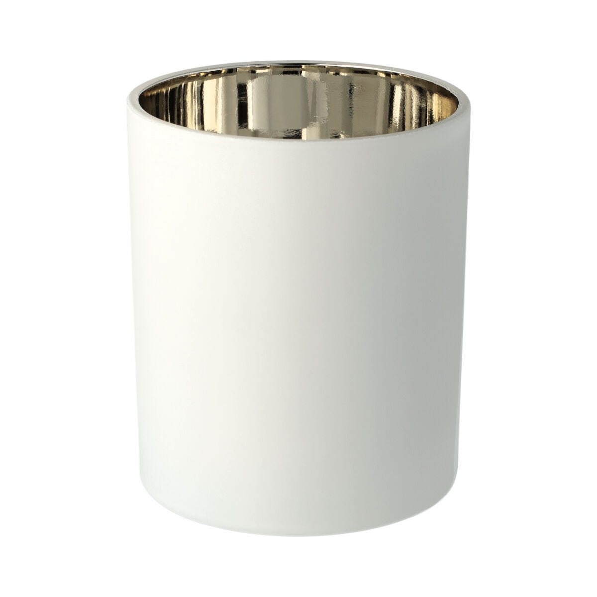 Oxford Candle Jar - Electroplated Gold & White - Large - 1