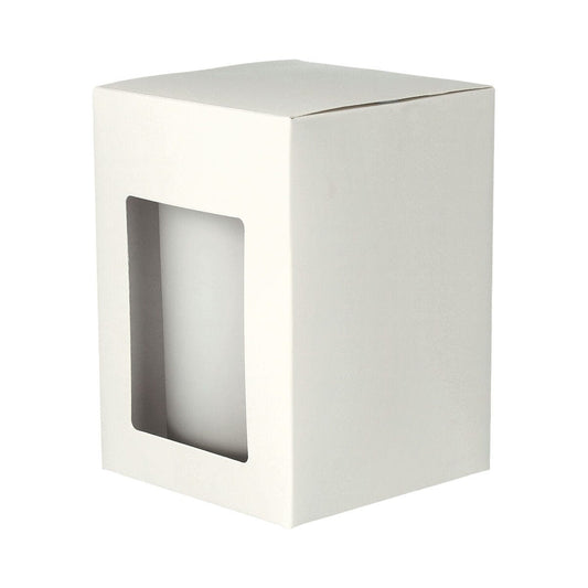 Danube Candle Box - Window - White - Large - 12