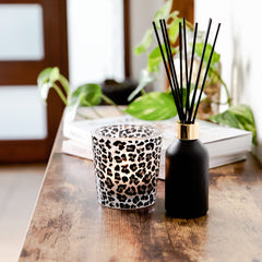 Velino Candle Jar Large Leopard - 1 of