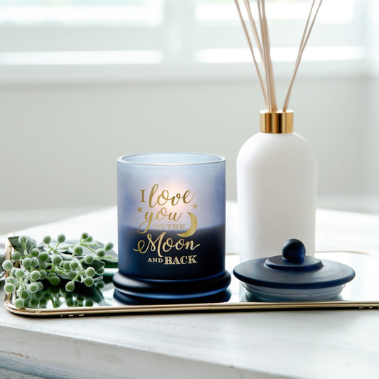 Danube Candle Jar - Navy - Gold Foil "Moon" - XL - 1 of