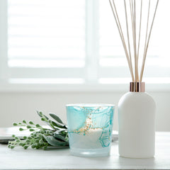 Velino Candle Jar Large Watercolour Teal - 12 of