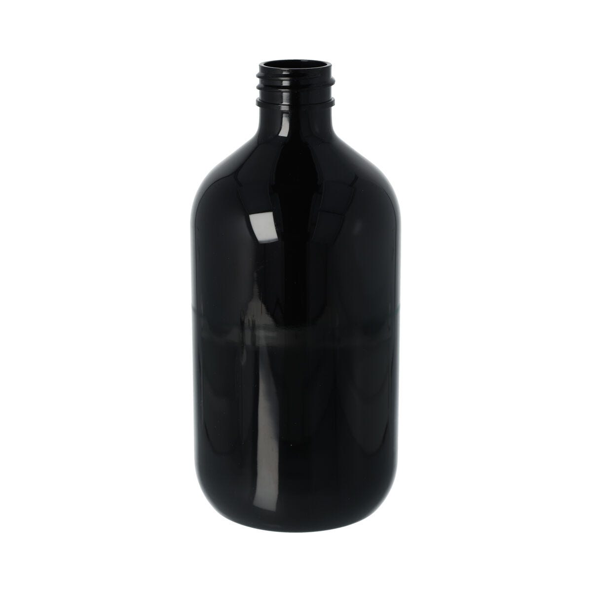500ml PET Boston Bottle - Black